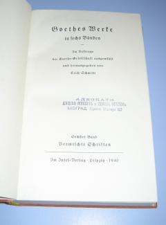 Gete komplet 6 knjiga na nemačkom jeziku 1940
