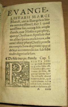 Evanđelistar Evangelistarium Marko Marulić 1541 god. PRODATO