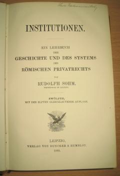 Institucije udžbenik iz istorije i sistema rimskog privatnog prava