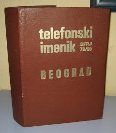 Telefonski imenik Beograd 1979 / 1980